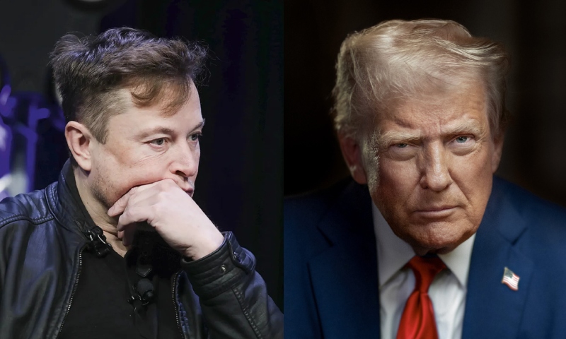 Elon Musk perde US$ 34 bilhões em uma única tarde após briga com Trump