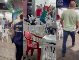 UFC de senhoras: 'professoras galerosas' agridem dona de venda em praça pública; veja vídeo