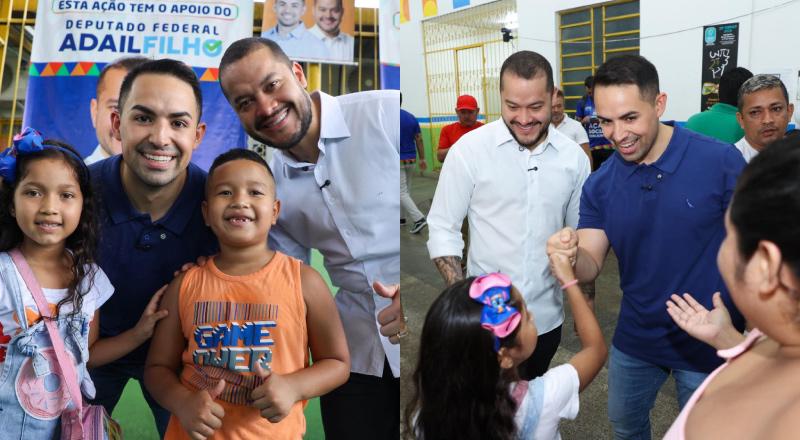 Deputado Adail Filho realiza ação social no Bairro da Paz com apoio do governo e da prefeitura