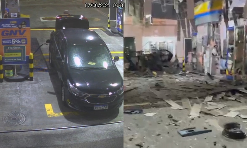 Cenas fortes: posto de gasolina explode após vazamento de cilindro de gás e mata Idoso; veja vídeo