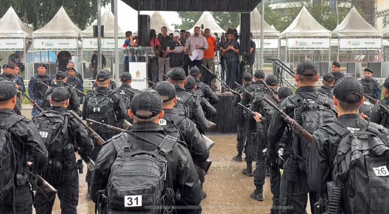Prefeito David Almeida acompanha o maior curso tático da história da Guarda Municipal em Manaus