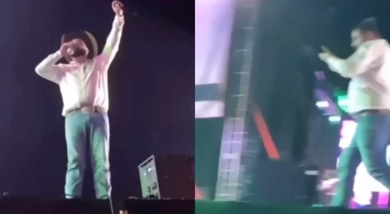 Cantor sertanejo tem rosto queimado por efeitos especiais durante show; veja vídeo