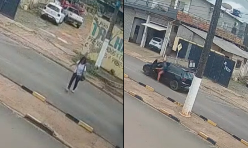 Veja momento em que estudante é atropelada enquanto atravessava a rua; veja vídeo