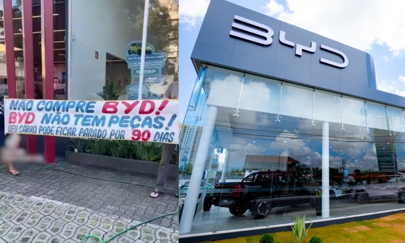 Clientes da BYD ficam na mão: “as peças não chegam nunca!”, dizem protestantes após falhas no pós-venda; veja vídeo