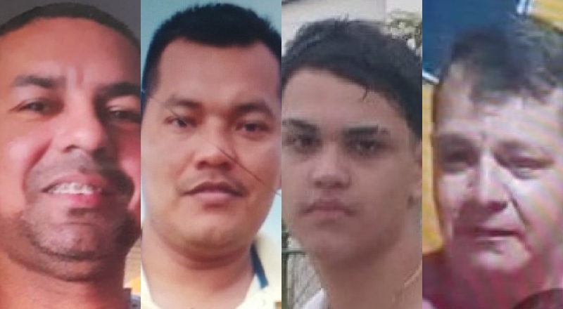 Polícia divulga imagem de quatro homens que desapareceram em Manaus; veja vídeo