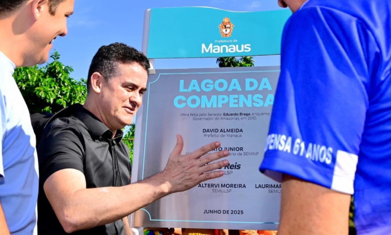 Prefeitura de Manaus reinaugura lagoa da Compensa e abre celebrações pelos 61 anos do bairro