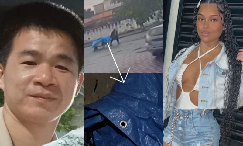 Veja o momento em que vendedor de yakisoba lava lona usada para cobrir corpo de jovem jogada aos cães; vídeo