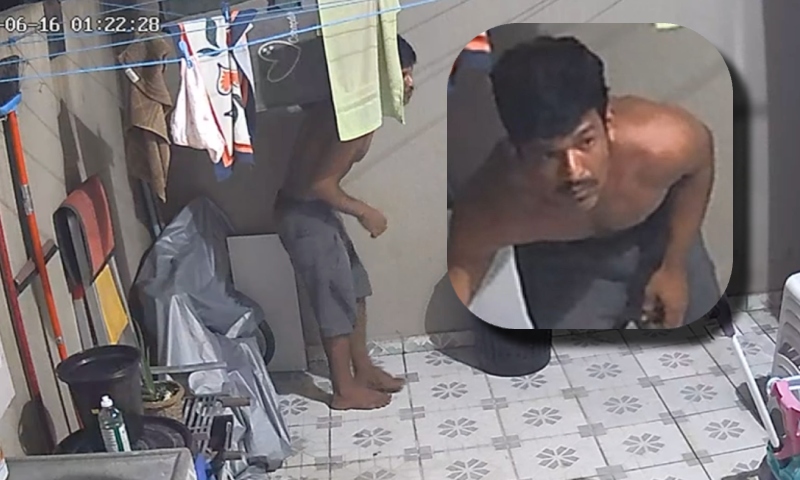 Na calada da noite: ‘Rato’ é flagrado invadindo casa no bairro Nova Cidade; veja vídeo