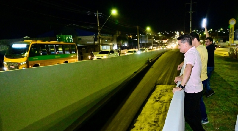 Viaduto Rei Pelé tem mais um trecho entregue à população na zona Leste de Manaus