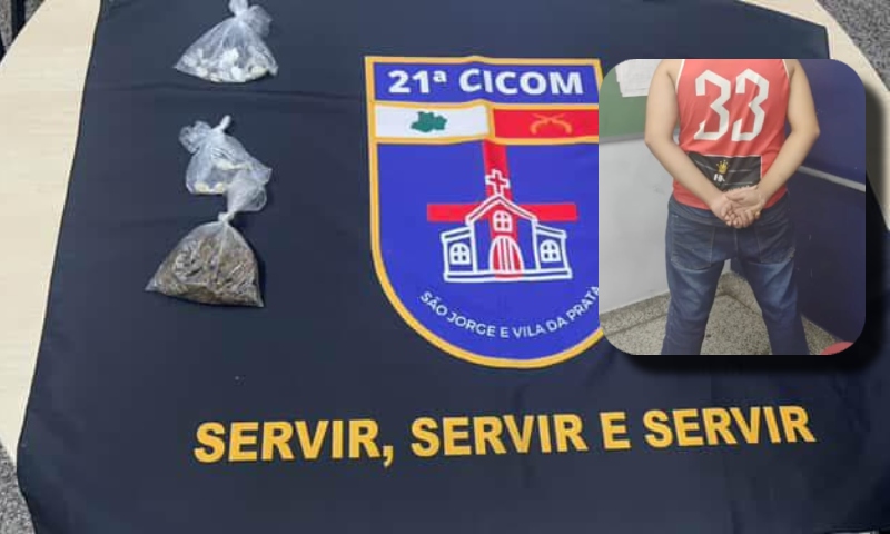 ‘Aviãozinho’ fica nervoso ao ver viatura e revela esconderijo de drogas na Compensa; veja vídeo