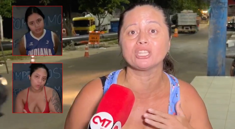 “Estão me ameaçando!”, diz mãe de meninas presas por espancarem jovem em adega no Novo Aleixo; veja