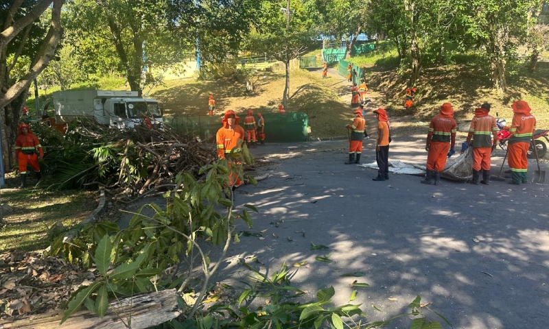 Prefeitura inicia revitalização da lagoa do Japiim com grande mutirão de limpeza e melhorias