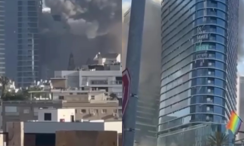 Vídeos chocantes mostram mísseis iranianos atingindo Israel e deixando rastro de destruição; veja