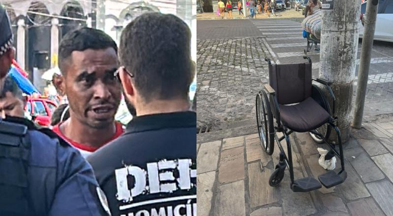 Homem que andou com o pai morto em cadeira de rodas volta a ser preso por ameaçar ex em Manaus