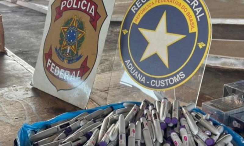 Megaoperação da PF confisca 400 canetas para emagrecimento na fronteira Brasil-Paraguai