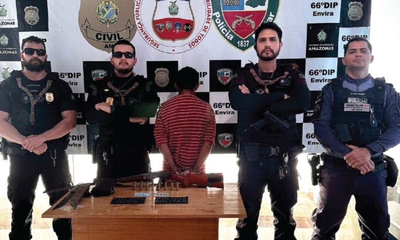 Homem é preso por espancar a esposa e por estuprar e engravidar enteada menor de idade no Amazonas