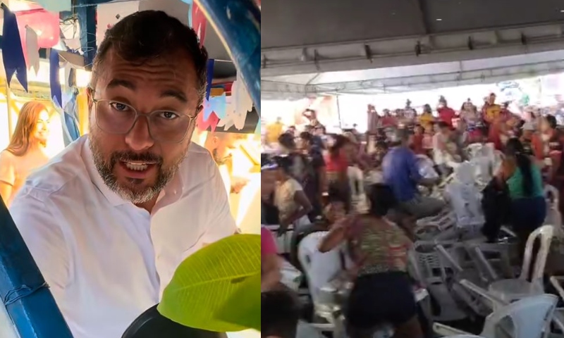 Ação do governador Wilson Lima acaba em tumulto e confusão em Parintins; veja vídeo