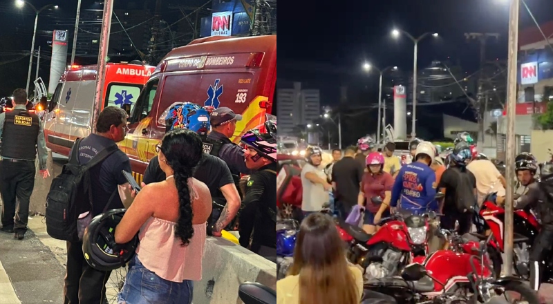 Motoqueiro é arremessado e agoniza no asfalto após acidente na Av. Efigênio Salles; veja vídeos