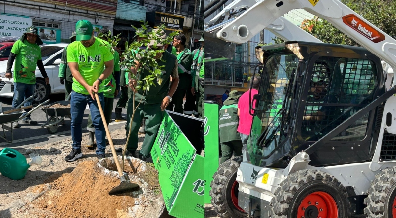 Prefeitura de Manaus intensifica arborização para combater calor excessivo na zona Leste