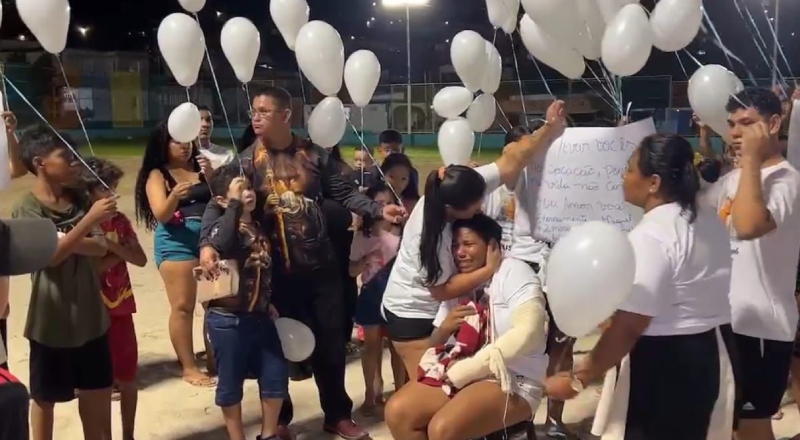 Família pede justiça pela morte de criança baleada no colo da mãe na zona Leste de Manaus; veja vídeo