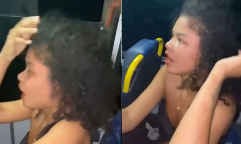 “Queria dinheiro pra ir a Parintins”: novinha que estava furtando ônibus em Manaus ‘recebe carinho da população’; veja vídeo