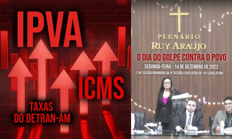 TBT da Corrupção: em apenas 30 segundos, Roberto Cidade e deputados na ALEAM tornaram o IPVA do AM o mais caro do Brasil; veja vídeo