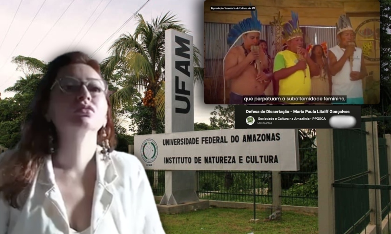 Crime: UFAM acoberta Paula Litaiff e reposta vídeo editado de dissertação atacando lideranças indígenas; veja