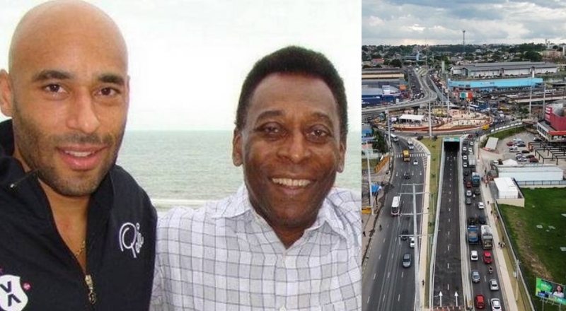 Edinho, filho do Rei Pelé, comemora inauguração do viaduto em homenagem ao pai em Manaus; veja