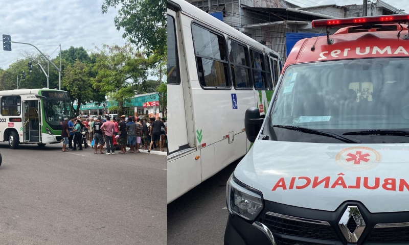 Urgente: ônibus atropela idosa na avenida Brasil, em Manaus; veja vídeo