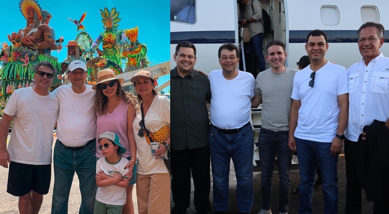 Senador Eduardo Braga prestigia Festival de Parintins ao lado da família e recebe lideranças nacionais