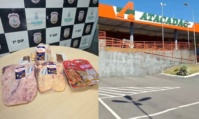 Churrasco cancelado: vulgo “Vegano” é preso após roubar picanha no Atacadão do Educandos; veja