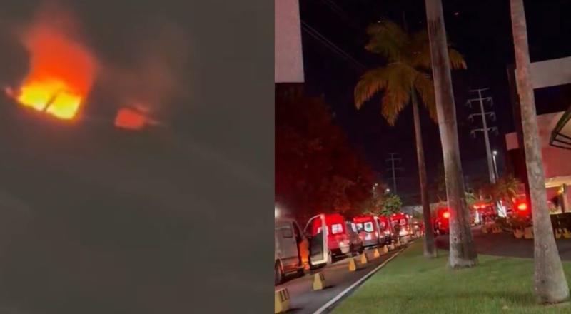Fogo em apartamento do Hotel Millennium desespera hóspedes em Manaus; veja vídeos