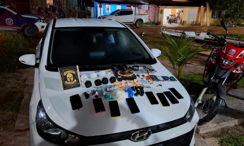 PC-AM, PMAM e GCM prendem homem com entorpecentes e material utilizado no tráfico de drogas