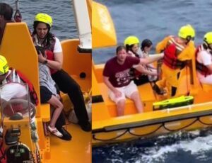 Criança cai de navio do cruzeiro da Disney e pai pula no mar para salvá-la; veja vídeo