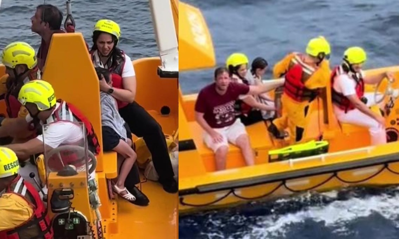 Criança cai de navio do cruzeiro da Disney e pai pula no mar para salvá-la; veja vídeo