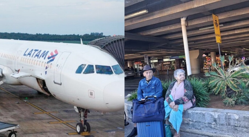 Latam é denunciada por deixar passageiros idosos sozinhos no aeroporto de Brasília