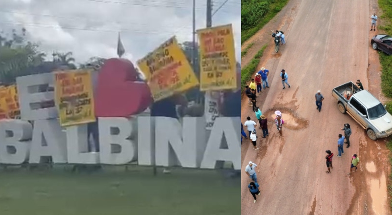 Trabalhadores da Vila Balbina denunciam Governo do Amazonas por abandonar a AM-240