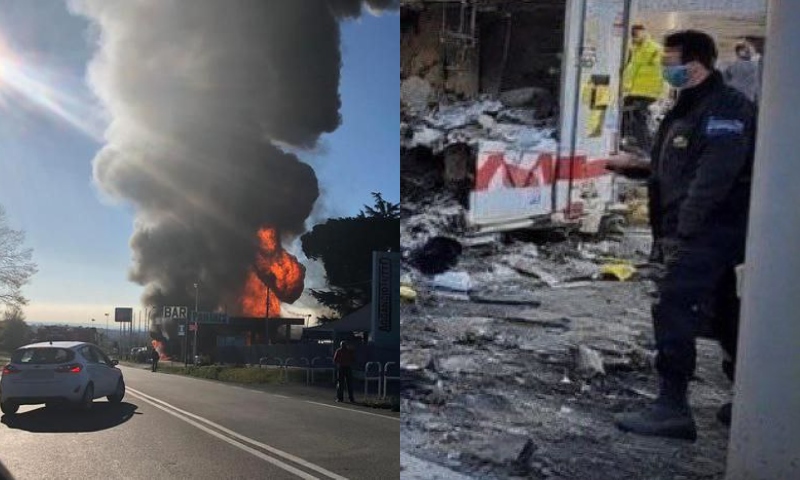 Tudo filmado: explosão em posto de gasolina na Itália deixa 27 feridos; vídeo