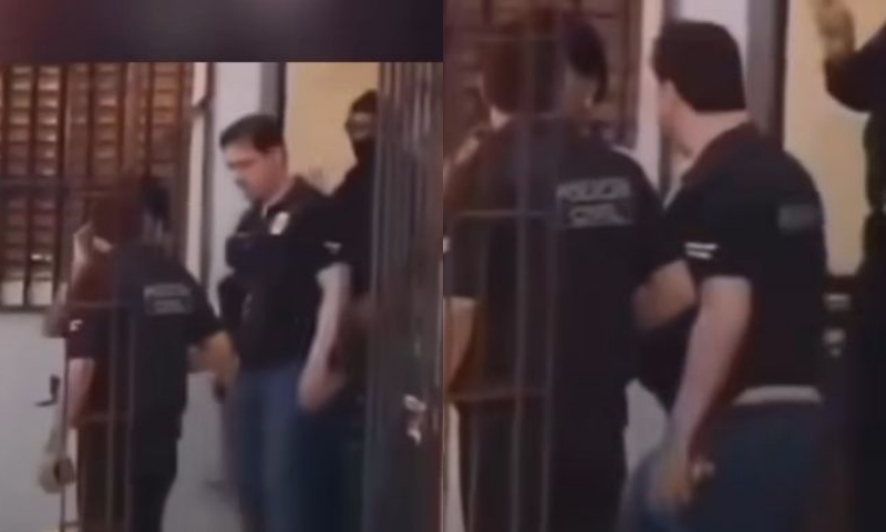 Seduzindo geral: delegado é flagrado usando calcinha fio dental durante operação e vídeo viraliza; veja