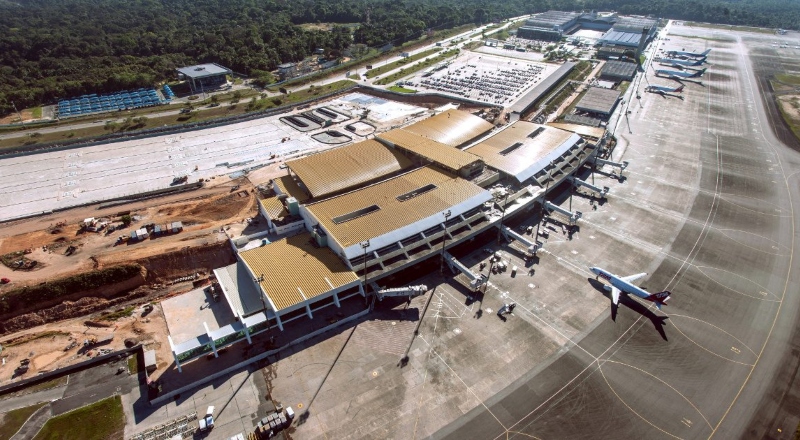 Chuvas e ventos fortes causam alterações em voos no Aeroporto de Manaus