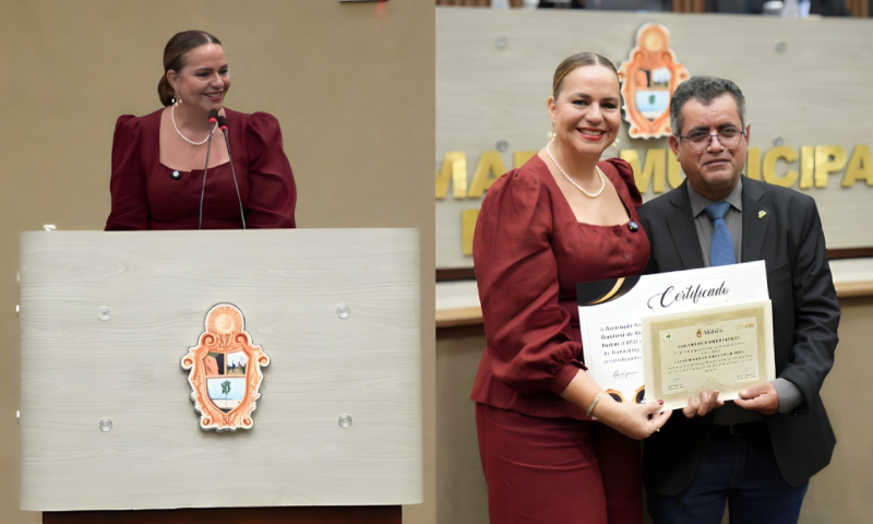 “Não seremos calados!”: Cileide Moussallem emociona ao defender a liberdade de imprensa na homenagem da CMM aos Blogs e Portais; veja vídeo