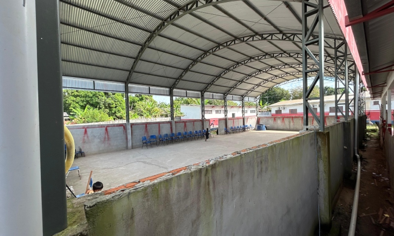 Ministério Público constata abandono de obras durante inspeção em escola de São Sebastião do Uatumã