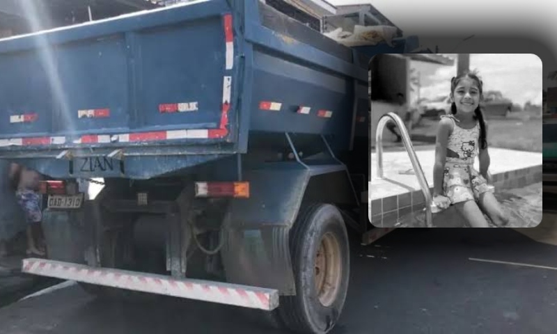 Luto: menina de 6 anos que morreu atropelada por caçamba na Compensa estava indo comprar pão