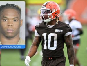 Jogador de futebol americano dos Browns é preso por violência doméstica na Flórida: entenda o caso de Quinshon Judkins