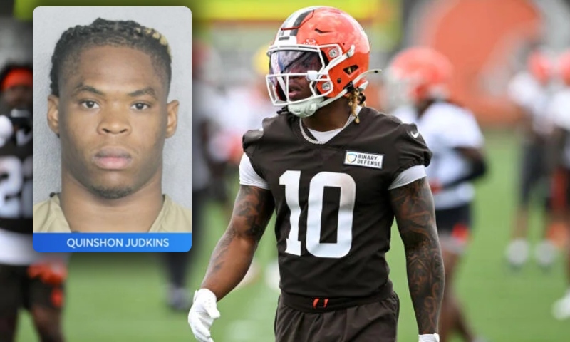 Jogador de futebol americano do Browns é preso por violência doméstica na Flórida: entenda o caso de Quinshon Judkins