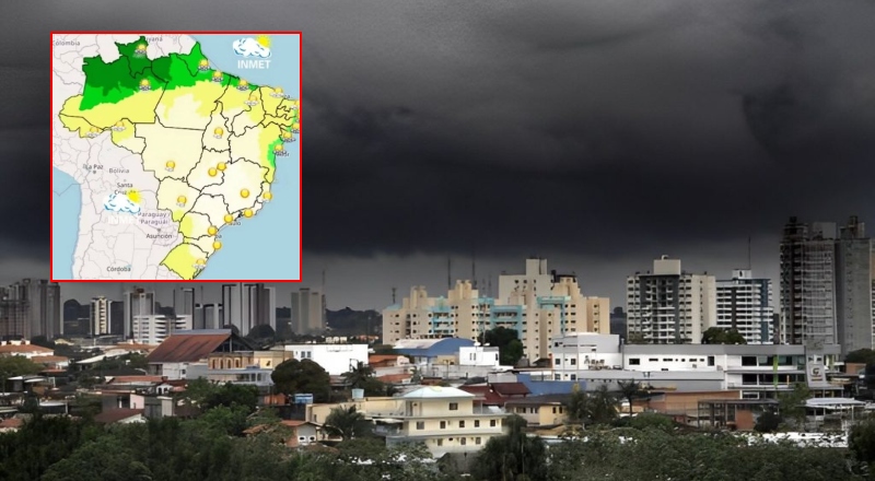 Manaus e interior do Amazonas têm alerta de chuvas intensas e ventos fortes nesta semana