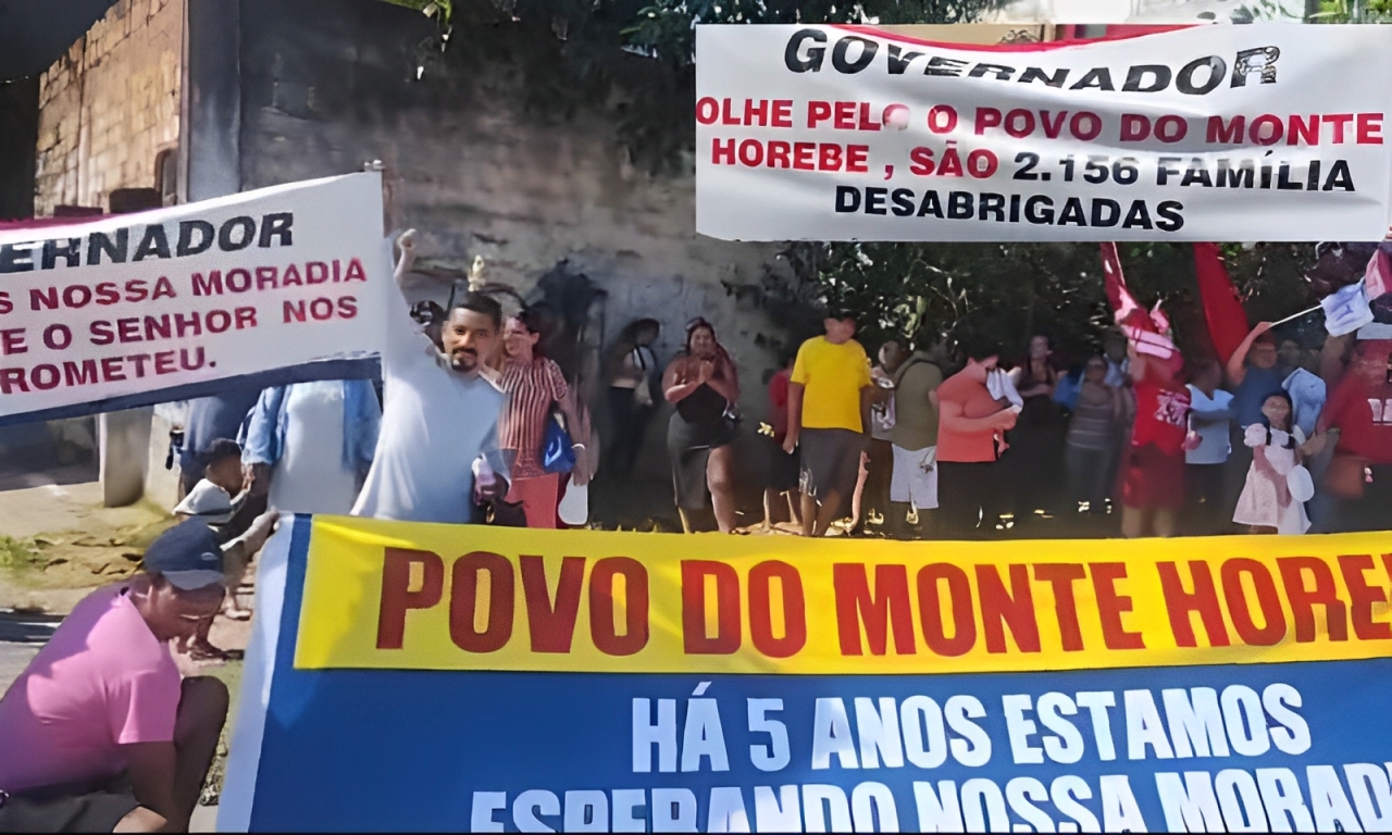 “Fomos enganados!”: famílias do Monte Horebe cobram Governo do AM por casas prometidas há 5 anos
