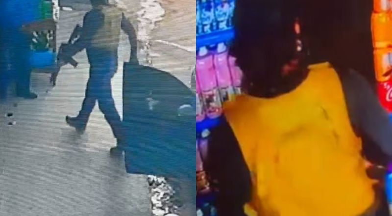 Pânico e terror: veja momento em que bandidos armados com fuzil assaltam distribuidora em Manaus