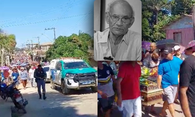Último adeus: ex-prefeito José Vicente Amorim é homenageado com grande cortejo em Pauini; veja vídeo