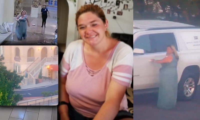 Tudo filmado: após quebrar tudo em hotel de luxo, mulher rouba arma de segurança e o pior acontece; veja vídeo